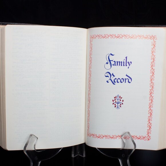 Saint Joseph Edition The New American Bible Leather Cover Family Record Section - Picture 2 of 10